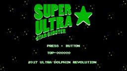 Super Ultra Star Shooter Title Screen